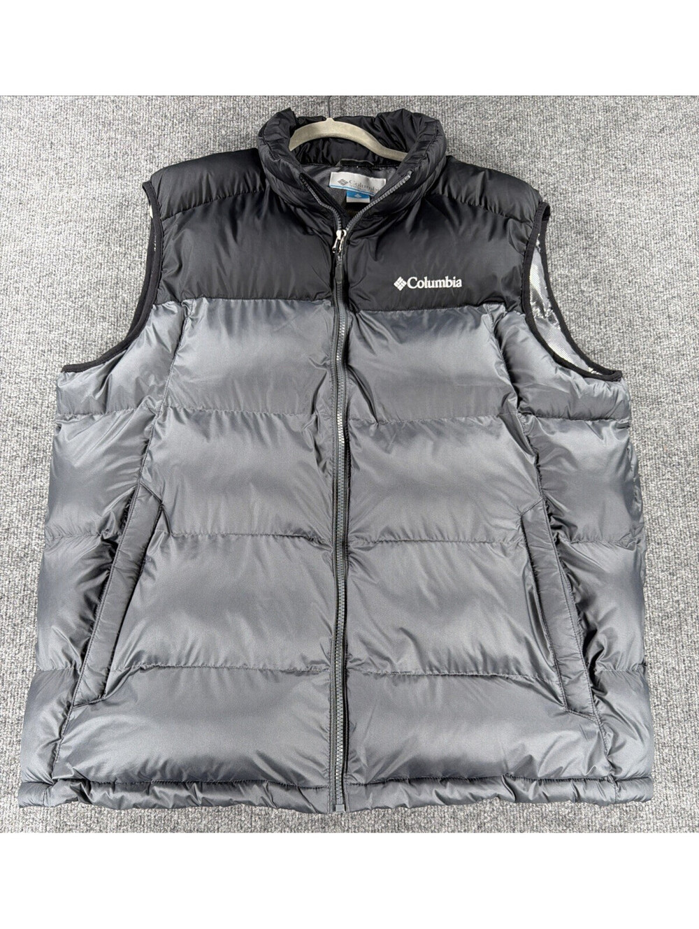 Columbia Omni-Heat Down Puffer Vest Black/Gray-Men's XXL